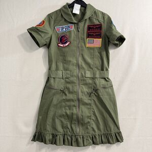 Top Gun Flight Dress Ladies Size Small Maverick Halloween Costume Womens